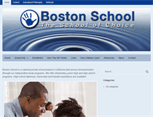 Tablet Screenshot of bostonschool.org